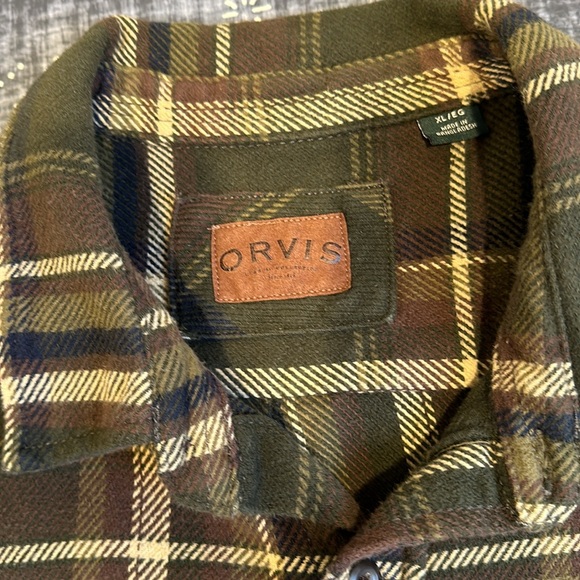 Orvis XL Men’s Plaid Flannel - Picture 3 of 6